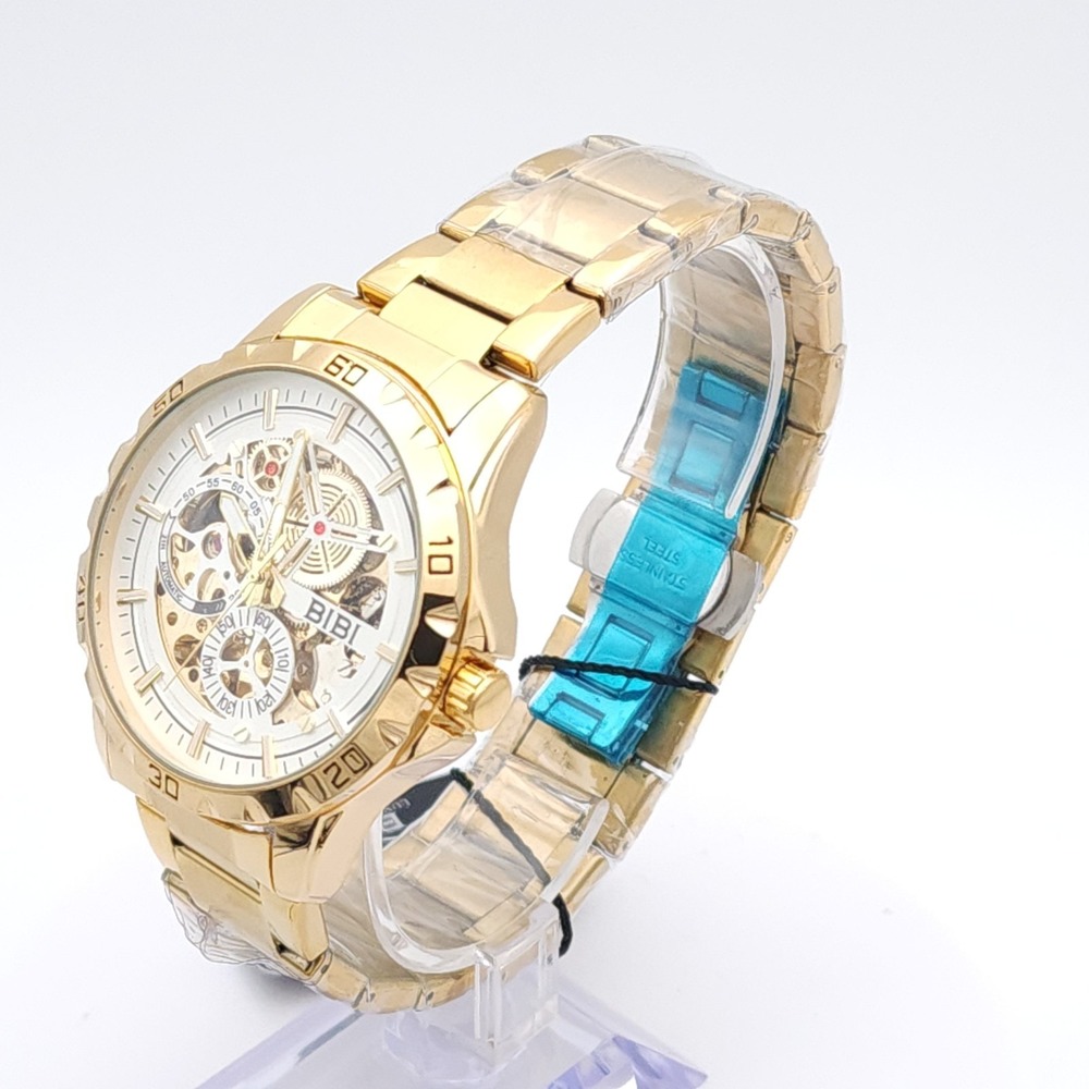 BIBI Skeleton Automatic Watch Gold 42mm - Picture 7 of 17